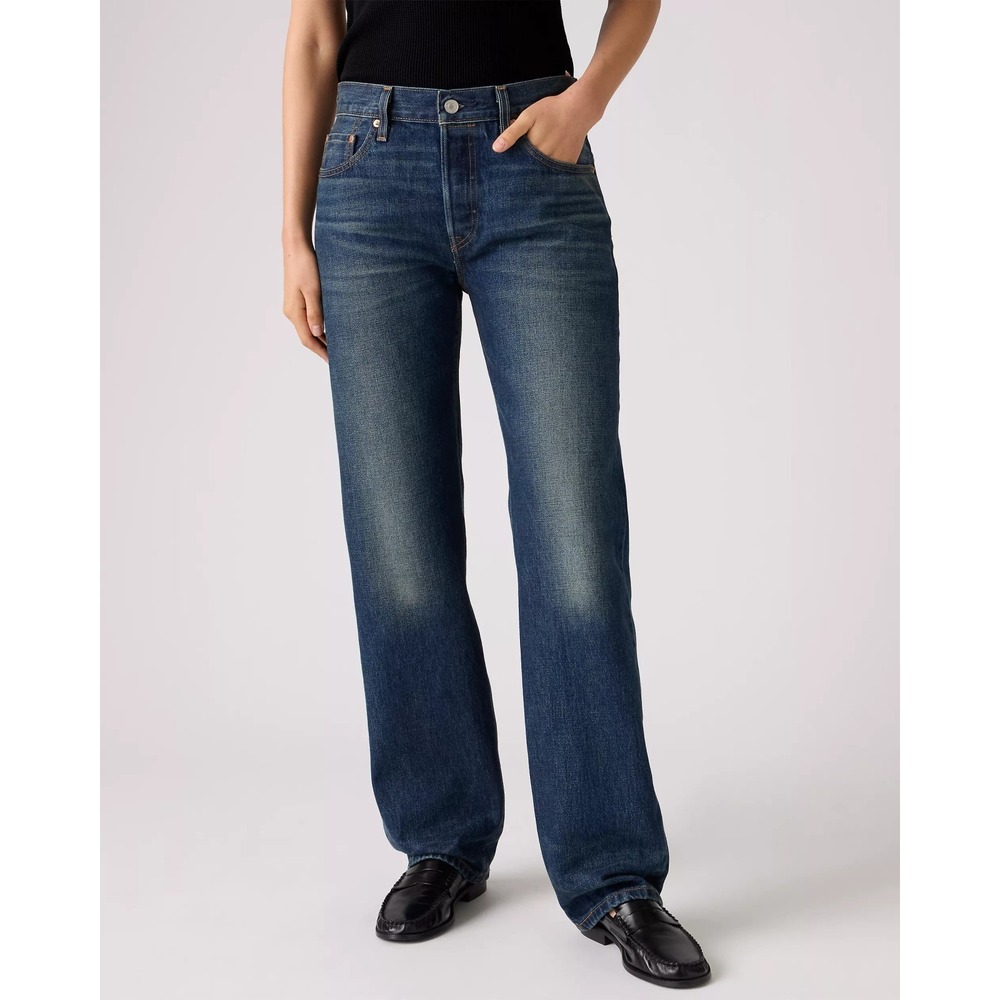 Levi's 501 90's Premium Selvedge Jeans Women's 29x32 Denim Dark Wash EUC
